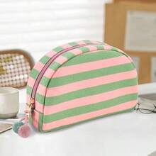 1 pieza Organizador de maquillaje de viaje multifuncional, bolsa de cosméticos acolchada personalizada - Caja de almacenamiento de maquillaje vertical - Gran capacidad con múltiples compartimentos - Amplio espacio de almacenamiento perfecto, bolsa organizadora de maquillaje portátil, bolsa de aseo ligera, bolsa de aseo compartimentada de alta capacidad, bolsa de maquillaje de viaje, esencial para viajes, cruceros, organizador de maquillaje para dormitorio - Multicolor - Ver 6