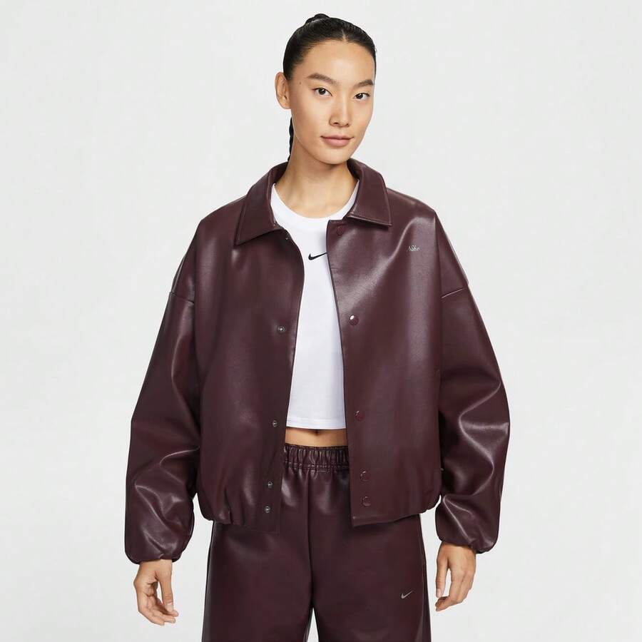 Nike Women's AS W NSW KTMH WVN COACH JKT GC Jacket - Red - View 1