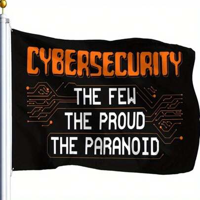 1 Pieza Bandera Paranoica de Ciberseguridad - Diseño "Orgullo de la Minoría", 3x5 Pies, Poliéster Duradero, Apto para Decoración Interior y Exterior, Ideal para Regalar a Amigos