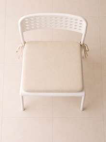 Soft, Fluffy Chair Cushion For Garden, Balcony, And Living Room – Single Bottom Piece In Der Turkei - Apricot - View 3