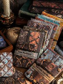 1pc Specialty Paper With Embossed Rust Effect, Scrapbooking Material For Journaling And DIY Collage - Multicolor - View 1