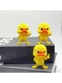 1pc 3D Printed Angry Duck Statue - Funny Duck Sculpture, Can Be Placed On Shelf Or Desk - Duck Desktop Decor - Perfect Cute Gift For Duck Lovers And Animal Decor Enthusiasts - Multicolor - View 9