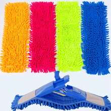 Microfiber Mop Microfiber Mop Microfiber Spray Mop Replacement Pads, Mop Head Replacement Cloth, Water Absorption Mop Head Accessories For Home Flat Mop Flat Mop - Multicolor - View 4
