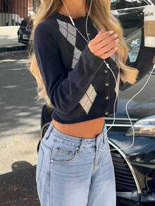 GILIPUR Y2K Women Loose Ripped Straight Leg Jeans, Casual Daily Street Style, Retro Fashion, Suitable For Autumn/Winter, New Year, Thanksgiving, Christmas Holiday Outfits - Blue - View 12