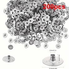 100/200/400个装 12.5毫米金属烛芯固定器，烛芯支撑片，适用于DIY蜡烛制作 - 灰色 - 查看 9