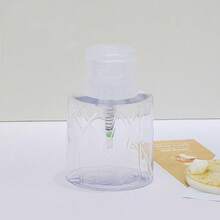 200ml Transparent Nail Art Pump Bottle, Nail Polish Remover Alcohol Separation Bottle, Transparent Nail Art Empty Bottle With Lock - Multicolor - View 11