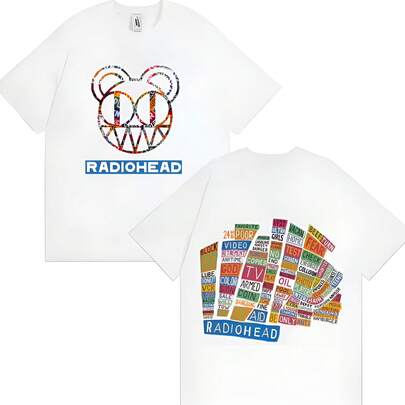 T Shirt Hot Popluar T Shirts Men's Womens Short Sleeves Aesthetic Oversized Loose Casual High Street Y2K Clothing (1)