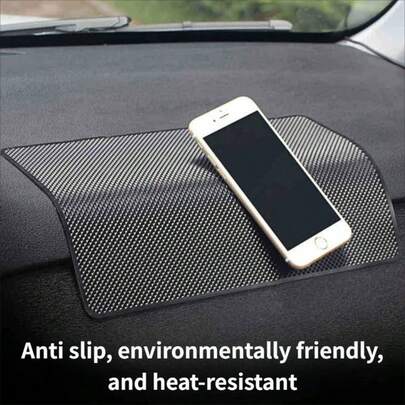 Large Anti-Slip Silicone Car Dashboard Mat, Heat-Resistant Non-Slip Pad Suitable For Phones, Car Accessories And Dashboard Decor