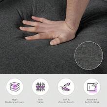 Sleep Chair Bed, Comfy Convertible Sleeper Chairs For Adults, 5 In 1 Folding Sofa Bed With Adjustable Backrest & Side Pockets & Pillow, Cozy Small Couch For Small Spaces, Office (Dark Grey) - Màu xám đen - Xem 7