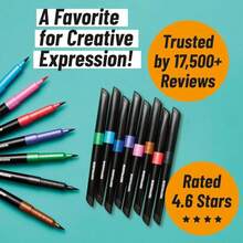 BIC BodyMark Temporary Tattoo Marker With Cosmetic Quality And Skin Safety, 8-Count In Assorted Colors - MàuB - Xem 6