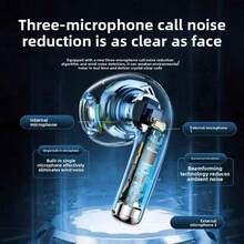 New Air4 Air5 Air7  Wireless In - Ear Earbuds With Ultra - Long Battery Life & High - Fidelity Sound 8 In 1 Wireless Earbuds ANC Active Noise Cancelling(-36db)In-Ear Earphones With Charging 33H Playtime 360 Hi-Fi Stereo Waterproof Headphones Android Phone/ AlRP0DS Pro IOS Laptops 1:1 Clone - 七代巔峰 - 查看 4