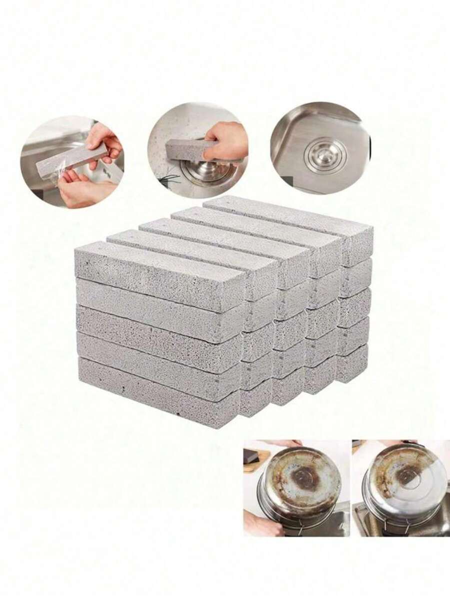 2PCS Pumice Stone For Toilet Cleaning Bowl Stick,Powerfully Cleans Hard Water Rings, Calcium Buildup &Amp; Stains, Suitable For Cleaning Toilet, Bathtubs, Kitchen Sink, Grill - Multicolor - View 1