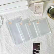 20/30/50pcs/Bag A6/A7/M5/A8 Transparent Refill Pages, Loose Leaf Sticker Book Replacement Inner Pages, Sticker Planner Refill PP High Transparency Material, Suitable For Sticker Pasting, Sticker Book Making, Photo Card, Office Planner Storage - Clear - View 4