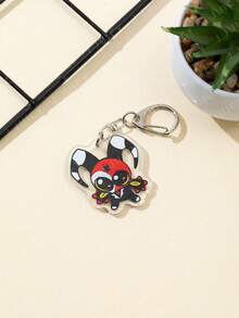 1个亚克力可爱卡通大眼萌系动漫主题钥匙扣挂件，背包装饰/包包配件/书包配件/钱包挂件/送朋友的礼物