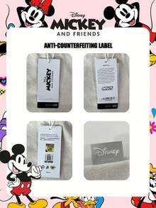 Disney 1 chiếc túi tote gấp gọn in hình chuột Mickey và những người bạn, dung tích lớn, dây rút, kiểu dáng nhẹ, nhiều kiểu cho nữ và bé gái, thích hợp đi mua sắm và sử dụng hàng ngày. - Nhiều màu - Xem 2