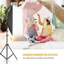 AUOK Kit de IluminaciÓN Profesional, softbox, IluminaciÓN de FotografÍA, con Control Remoto, Soporte de Luz, Brazo de Pluma para FotografÍA de Producto Vertical - por defecto - Ver 9