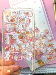 Brand New 3D Stereoscopic Ghost Family Embossed Crystal Stickers, Perfect Choice For Children, Students, Rewards And Mobile Phone Decoration. Also An Ideal Choice For Fashionable Home Decor, Party Decoration, Birthday Gifts And Various Holiday Gifts. - Multicolor - View 3
