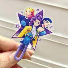 Mattel 1件卡通女巫狩猎动漫人物侧边亚克力刘海发夹 时尚鸭嘴发饰 - 彩色 - 查看 1