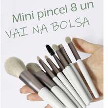 Professional Makeup Kit With 8 Brushes + 3 Sponges For Foundation/Powder/Blush And Contour / Includes Case - 彩色 - 查看 8