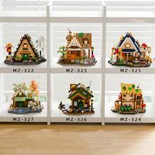 720-860 Pcs Exquisite Architecture & Landscape | Wooden House Building Game | Abundant Indoor & Outdoor Facilities | Entertainment & Decoration | Furniture & Decor - Multicolor - View 3