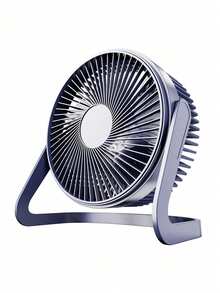 1个深蓝色ABS迷你桌面电风扇，静音USB桌面办公风扇，循环风扇 - 藏蓝色 - 查看 13