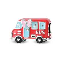 1 件镀银旅行系列饰品 - 红色巴士珠、新冒险珠、自由骑行吊坠、旋转自行车吊坠、浪漫电动自行车吊坠、红色旅行车珠、探险车珠，适用于原装蛇骨链手链、项链和串珠 DIY 首饰制作，奢华闺蜜礼物 - 彩色 - 查看 18