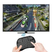 VELEC 1 I8 2.4GHz Mini Wireless Keyboard With Touchpad And QWERTY Keyboard, Arabic Remote Control, LED Backlight, Portable Wireless Keyboard For Laptops/PCs/Tablets/Windows/TVs/PS3/Raspberry Pi - Black-arabic Version - View 5