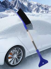 1pc Multifunctional Car Snow Shovel, 2-In-1 Car Snow Brush, Winter Car Ice Scraper & Snow Brush - Multicolor - View 5