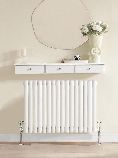 SoBuy FRG43-L-W, Półka ścienna, wisząca półka, jednostka ścienna do przechowywania z 3 szufladami, biała, szer. 94 x gł. 15 x wys. 10 cm