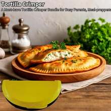 3-In-1 Tortilla Sealer, Tortilla Crimper & Press, Tacos Tortilla Crimper Maker, Adjustable Size 6-8-10 Crust, Make Sealed Quesadillas,Tacos, Burritos, Sandwich & More, BPA-(1Pc) - 2pcs - 查看 6