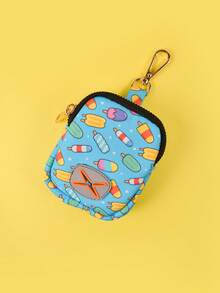 1pc Dog Poop Bag Holder/Dispenser, Valentine's Day & New Year Gift, Cute Valentine's Day Design - Gold Plated Metal Accessory, Fits All Leashes (Poop Bags & Leash Not Included) - Multicolor - View 13