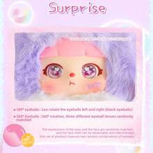 Samuel盲盒收藏人偶，糖果豆彩色兔子系列，生日、情人节、圣诞节、节日礼物，随机发货，硬质内芯，ABS材质，非毛绒填充 - 彩色 - 查看 9