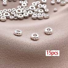 15pcs 18k Gold Plated Spacer Beads Gold Disc Beads Flat Spacers Metal Loose Bead Craft Bead For Bracelets Necklace Jewellery Making DIY Crafts 3/4/5mm - Multicolor - View 11