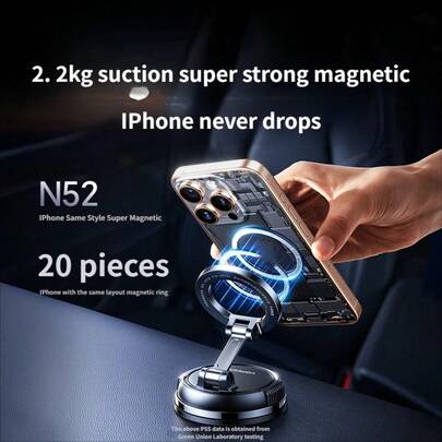 MagSafe Magnetic Car Phone Holder, Strong Magnet Dashboard Phone Mount Compatible With IPhone, Hands-Free Car Accessory