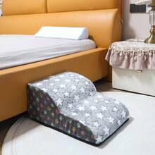 1pc Cartoon Pet Stairs, 2/3/4/5 Tiers High Rebound Foam Climbing Ladder, Suitable For Elderly Or Disabled Pets To Access Sofa And Bed, Non-Slip And Machine Washable - Multicolor - View 2