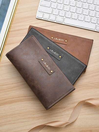 Men's Wallet, Vertical Style, Large Capacity, Soft Leather, Gift For Dad, Boyfriend, Suit, New Year, Valentine's Day