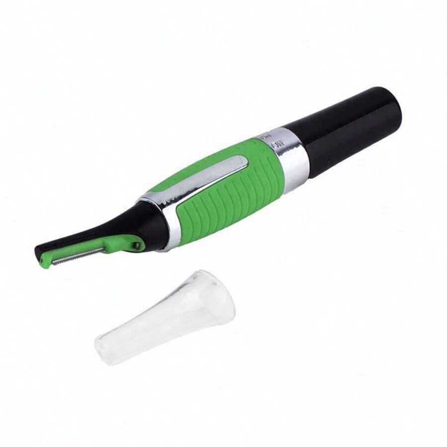 No No Hair Removal Tips Men's Nose Ear Face Neck Eyebrows Beard Beard Trimmer Shaver Scissor Tools Hair Removal Compatible With Machines (Green, One Size) - Green - View 1