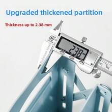 1pc Expandable Bookshelf: Creative Plastic Bookends, Binder Clips, Bookshelf, Pen Holder, Space Saver & Organizer For Students - Multicolor - View 5