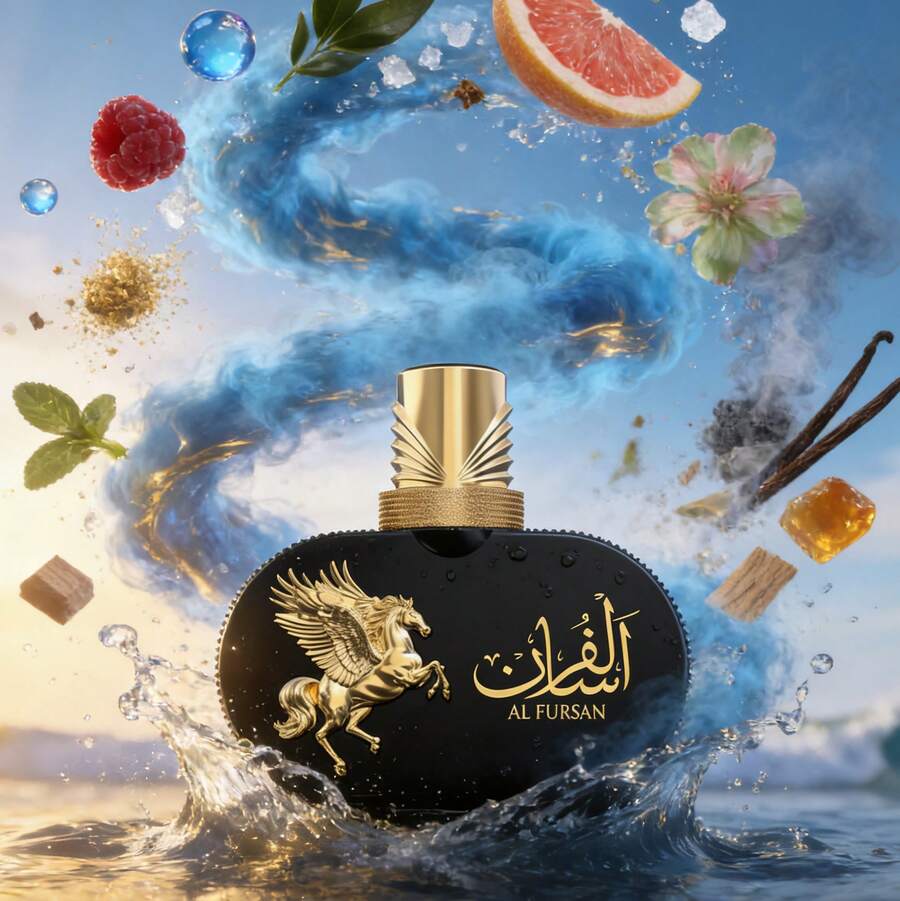 Fragrance World LE FALCONE HIGHFLY AL FURSAN 85ML EDP - Luxurious Fragrance Raspberry Sea Salt Guaiac Wood Long Lasting Unisex