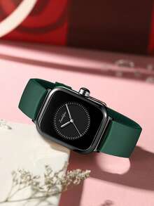 1pc Women's Quartz Watch, Minimalist Design, Suitable For Various Occasions, Fashion Essential, Great For Dates, Parties, And Gifts For Friends - Green - View 5
