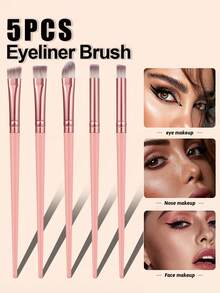 5pcs Portable Daily Use Makeup Brush Set