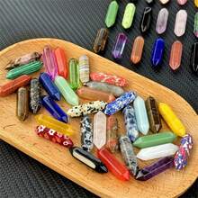 5/20件套六边形水晶玻璃石套装，灵性冥想仿宝石吊坠，时尚串珠人造水晶，适合DIY珠宝制作和小本生意用品 - 彩色 - 查看 5