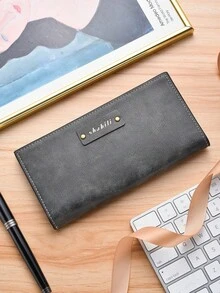 男士钱包，竖款，大容量，柔软皮革，送给爸爸、男朋友、搭配西装、新年、情人节的礼物 - 彩色 - 查看 8