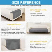 LONROI Funda Gruesa de Franela para sofá Apta para Mascotas, Funda de 3 Plazas, Suave y cómoda, diseño Antideslizante, Segura y Duradera, Lavable a máquina (Gris Oscuro) (180 * 90cm) - Unitalla - Ver 2