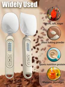 高精度手持厨房秤，家用量匙，500克量程，克量匙，面粉匙，量匙 - 塑料材质，食品接触安全，电池供电（不含电池）。 - 彩色 - 查看 2