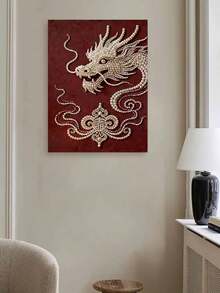 新款珍珠画神龙生日无框DIY手工粘贴钻石创意钻石画套装，适合卧室装饰、客厅挂画、房间装饰、艺术品、生日礼物、圣诞节、新年、情人节、节日礼物，充满新奇感。 - 彩色 - 查看 2