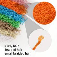 Synthetic Long Curly Zizi Braids Crochet Thin Box Braids Twist Synthetic Braiding Hair 24 Inch Freetress Crochet Braid Locs - Multicolor - View 10