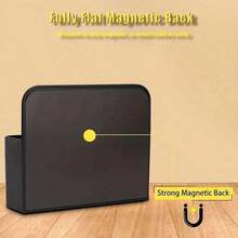 1pc Magnetic Pen Holder, Magnetic Whiteboard Pen Cup, Large Capacity Compartment Storage Box, Magnetic Adsorption Design, Suitable For Storing Markers, Whiteboard Pens, Watercolor Pens, Ballpoint Pens, Pencils, Applicable To Refrigerator, Whiteboard, Storage Cabinet, Back To School Essential - Black - View 6