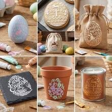 6 pezzi Modelli per dipingere uova di Pasqua a forma di coniglio, Stencil riutilizzabili per dipingere uova a cartoni animati, Modelli divertenti per decorazioni fai-da-te di Pasqua, Adatti per artigianato, mobili, tessuti, pareti, cartelli, decorazioni per le vacanze - Tagli Unica - Visualizzare 5