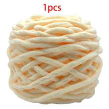 1pc/100g Chunky Single Ply Yarn, Thick Chenille Yarn, Soft DIY Crochet & Knitting Yarn, Suitable For DIY Scarves, Bags, Slippers, Crafts, Blankets, Cushions, Approx. 100g/Pc Fluffy Velvet Yarn, Thick & Soft Chenille Yarn - Multicolor - View 19